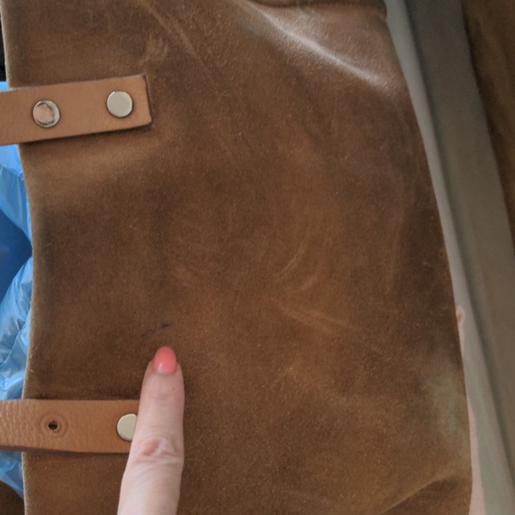 prune argentina brown suede purse With Dust Bag - Picture 3 of 16